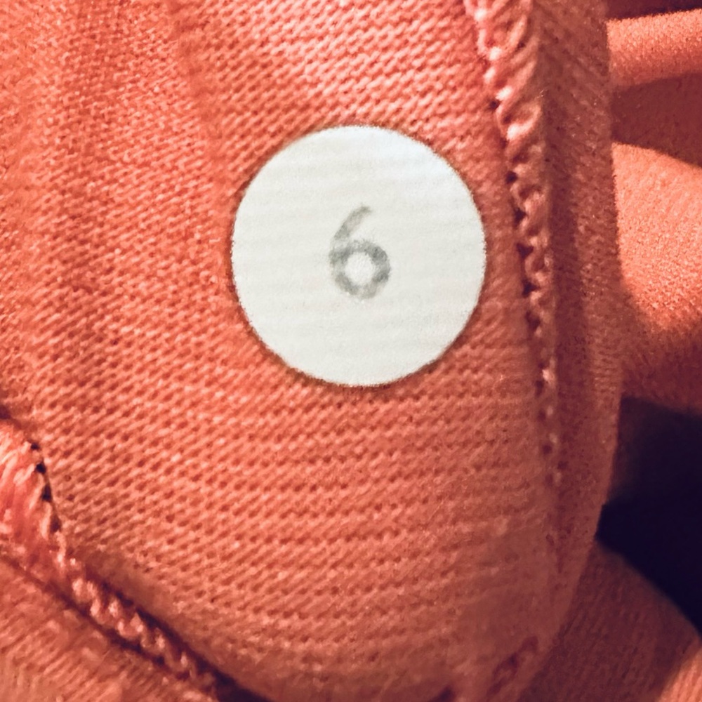 LULULEMON Rise & Fold coral criss cross mesh strap tank top size 6 - Picture 8 of 10